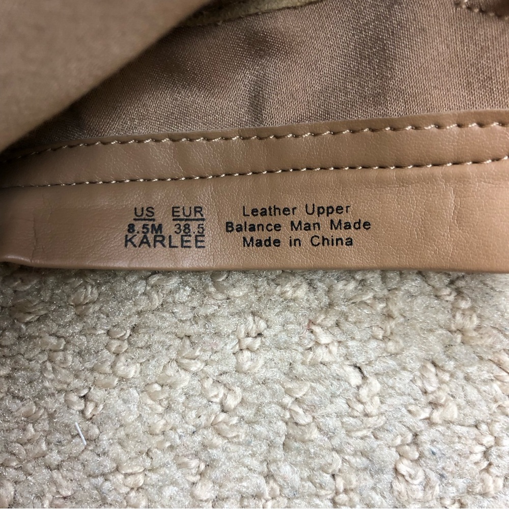 Sam Edelman Karlee Camel Suede Ankle Boots 8 1/2 - Picture 12 of 12